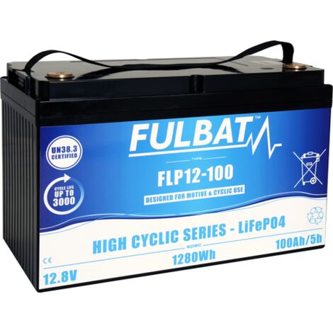 Batterie Fulbat LIFEPO4 Cyclique FLP12-100 (T11) (1/2)