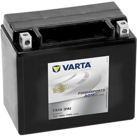 Varta – Batterie moto AGM 12V 10Ah 170A – Technologie scellée pour quad et moto – Polarité plus à gauche – Dimensions 150 x 87 x 130 mm