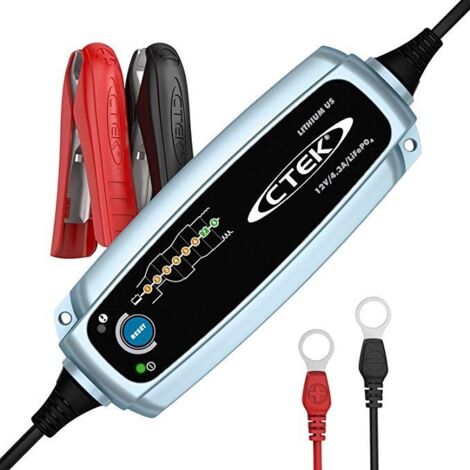 Chargeur de batterie lithium 12V 5A – Automatique à 8 étapes – Entretien jusqu'à 120Ah – IP65 résistant aux éclaboussures – Ctek