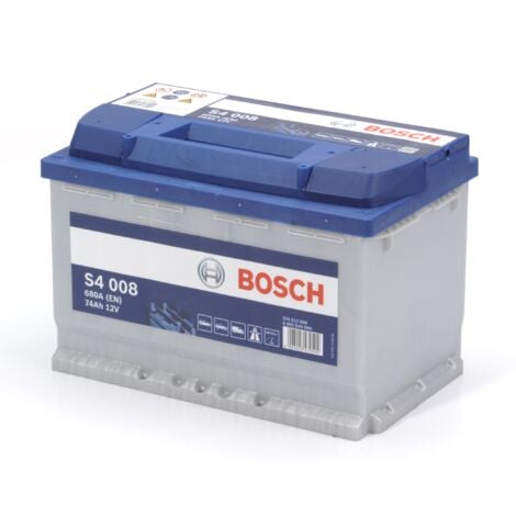 Batterie de démarrage Auto BOSCH S4008 - 12V 74Ah 680A (EN)