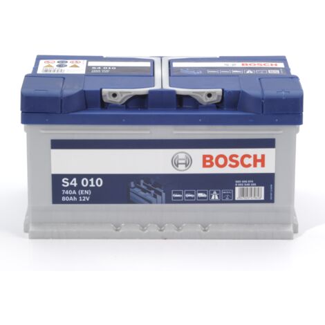 Batterie de démarrage Auto BOSCH S4010 - 12V 80Ah 740A (EN)