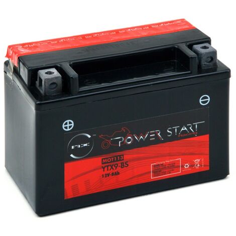 Batterie moto YTX9-BS Etanche 12V / 8Ah