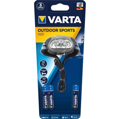 Varta Lampe Frontale LED Rechargeable – 300 Lumens, 91 M Portée, Ultra Légère Et Étanchéité IPX4