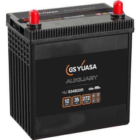 Batterie Yuasa HJ-S34B20R auxiliaire 12 V 35 AH 272 AMPS L 197 l 129 H 227