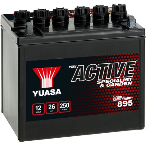 Batterie Yuasa 895 12 V 26 AH 250 AMPS L 187 l 127 H 181 (1/2)