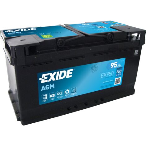 Batterie Exide AGM Start And Stop EK600 12V 60ah 680A L2D