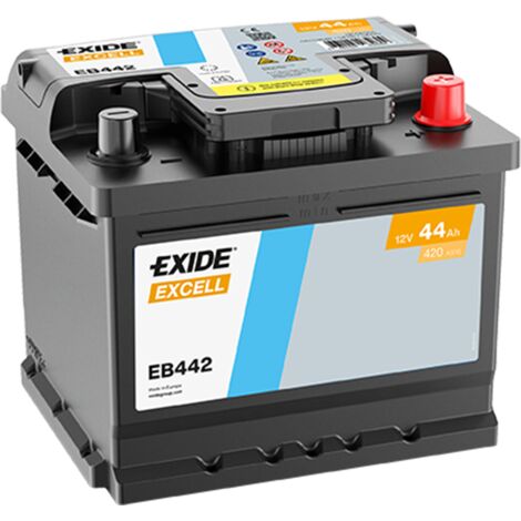 BATTERIE EXIDE EXCELL LB1 12V 44AH 420A 207X175X175 +D EB442