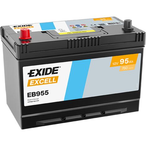 BATTERIE EXIDE EXCELL D31 12V 95AH 720A 306X173X222 +G EB955
