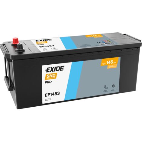 BATTERIE EXIDE CV RANGE D04 12V 145AH 900A 513X189X223 +G EF1453 (1/2)
