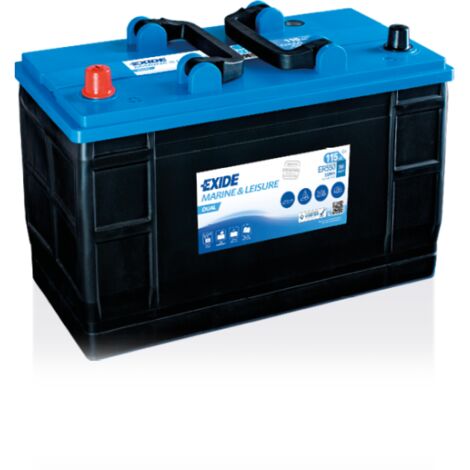 Batterie marine 12V 115Ah 760A AGM – Performance fiable pour bateaux et loisirs – Dimensions 349x175x235 mm – Exide - ER550