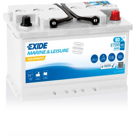 BATTERIE EXIDE EQUIPMENT - BEST L3 12V 80AH 600A 278X175X190 +D ET550
