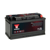 Yuasa – Batterie voiture 12V 95Ah YBX3019 – 850A CCA – Dimensions 353x175x190mm – Technologie classique CA/CA