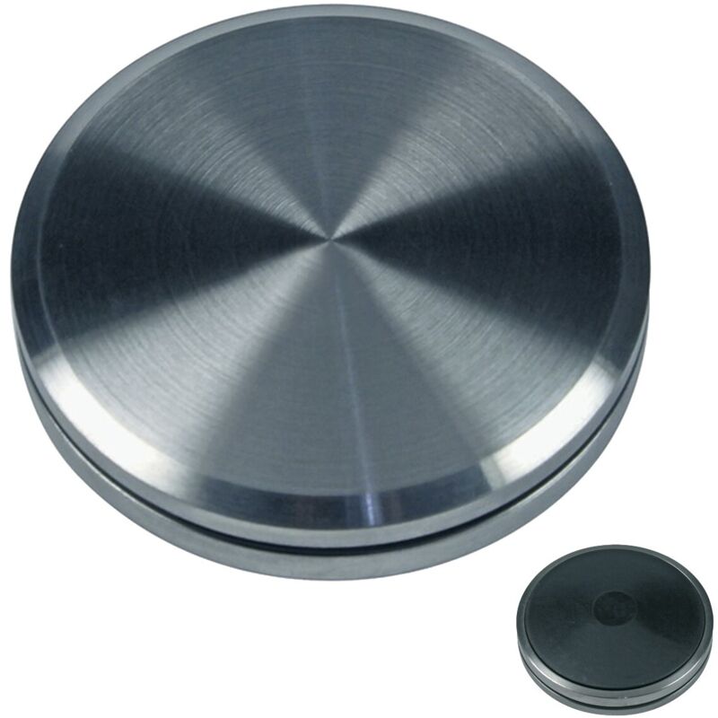 PRETYZOOM Ofenknopf Ersatz – Hitzebeständiger ABS-Kunststoff, Schwarz/silber, 3,9x3,9x2,4 Cm, 2 Stück, Einfach Zu Montieren