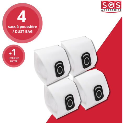 Ersatzteil - Set aus 7 Boxen mit je 4 Beuteln + 1x HYGIENE+ Filter - - ROWENTA, TEFAL, MOULINEX (1/2)