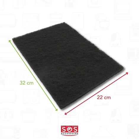 Lot De 2 Filtres à Charbon De Dietrich Pour Hotte – Modèle DHK470AE1, 235x192x15mm