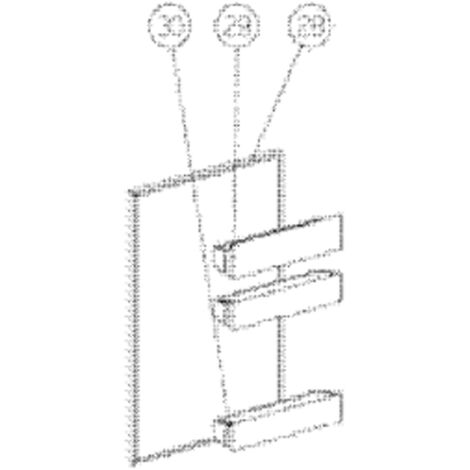 SOS Accessoire Balconnet intermédiaire 426X81X38mm pour Réfrigérateur
