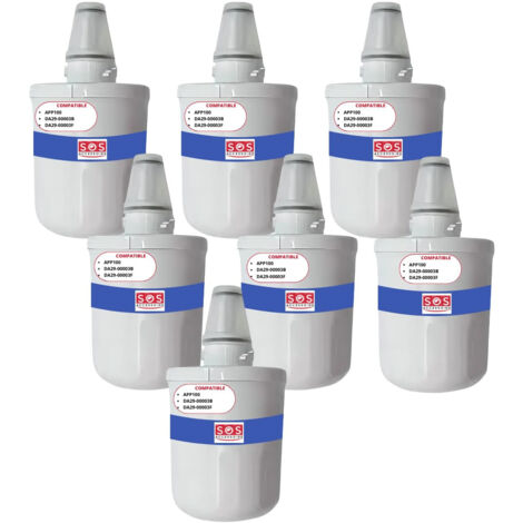 Ersatzteil - SOS Accessoire Lot de 7 filtres à eau AQUAPURE / APP100 pour Réfrigérateur, congélateur SAMSUNG 484000000513, DA29-00003G - - SAMSUNG (1/2)