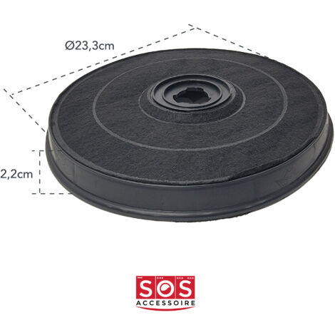 Filtre à Charbon Pour Hotte - Réf. E233 EFF57 FAC519 - Compatible ACEC, Arthur Martin, Beko...