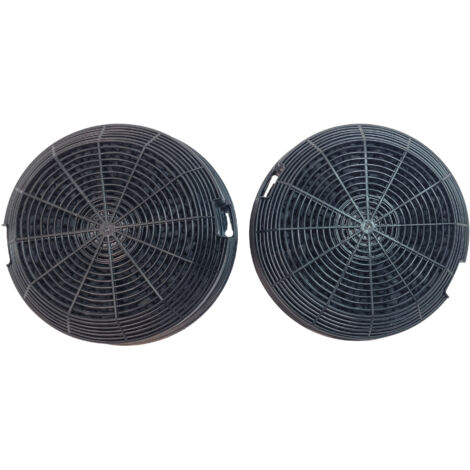 Ersatzteil - Lot de 2 filtres charbon type -  - FAURE, WHIRLPOOL, ELECTROLUX, ESSENTIEL B, LADEN, IGNIS, ARISTON HOTPOINT, BAUKNECHT, PRIVILEG, INDESIT, ELICA, INTEGRA, JUNO, ZANUSSI, TURBOAIR, AEG, I