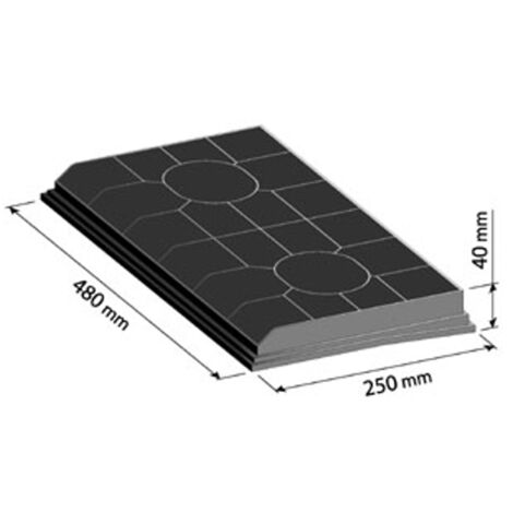 Ersatzteil - Kohlefilter Typ 190 FAT190 - - WHIRLPOOL, ROSIERES, SCHOLTES, ARTHUR MARTIN ELECTROLUX, ELECTROLUX, BAUKNECHT, FAURE, IKEA, CANDY, IGNIS, AEG, JUNO (1/2)