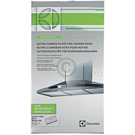 Ersatzteil - Kohlefilter Typ 190 FAT190 - - WHIRLPOOL, ROSIERES, SCHOLTES, ARTHUR MARTIN ELECTROLUX, ELECTROLUX, BAUKNECHT, FAURE, IKEA, CANDY, IGNIS, AEG, JUNO (1/3)