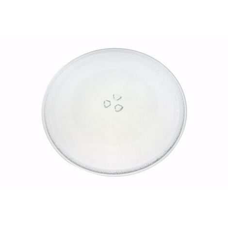 Mikrowellen Glasplatte 24,5cm Ersatz - Drehteller Mit 3 Fixierungen Für Mikrowellen