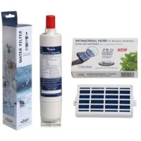Ersatzteil - Packung mit 1 Filter MICROBAN 481248048172 + 1 Filter SBS002 481281729632 - - WHIRLPOOL, KITCHENAID, LADEN, SMEG, ARISTON HOTPOINT, BAUKNECHT, IKEA