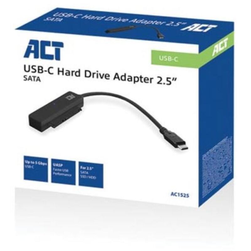 Reagle Adaptateur USB 3.2 Vers SATA/IDE Avec LED - Support 16 To, Transfert 5 Gb/s, Plug & Play Windows/Mac