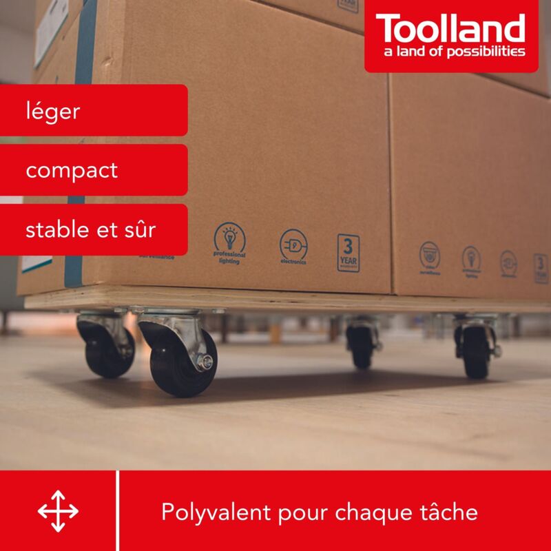 Kit 4 Rouleaux Transport Meubles - Capacité 400 Kg Chacun - Pour Déménagement Et Bricolage - Neuf