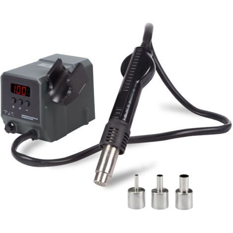Velleman – Station de soudage et dessoudage VTSS210 – Plage de température 100-500°C – Puissance 300W – Affichage numérique – Débit d'air 3-24 l/min - RI16032