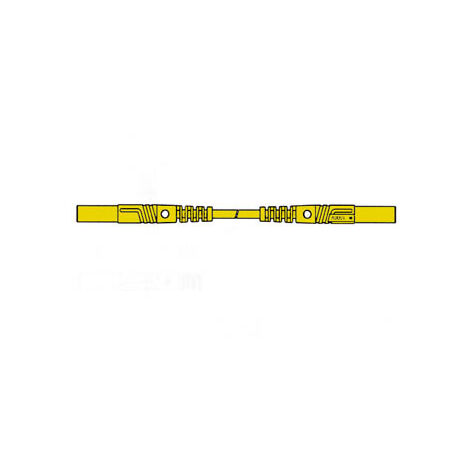 Hirschmann CORDON DE MESURE ISOLE 25cm et Ø 4mm - JAUNE (MLB/GG-SH 25/1) (1/3)