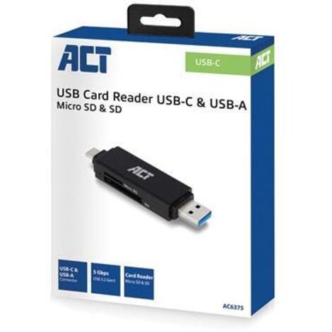 Adaptateur Carte Micro Sd Acer Lecteur De Cartes SD 4.0 Avec 100W PD, UHS-II USB C SD Card Reader Lecteur Carte Micro Sd