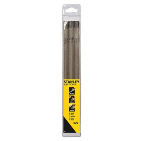 Stanley Électrodes rutiles d 2,5x300, 25 pièces, pour le soudage professionnel