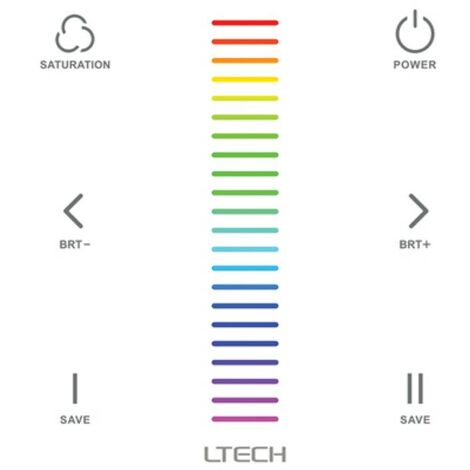 Ltech Syst Me Multizone Panneau Variateur Led Tactile Pour Led Rgb