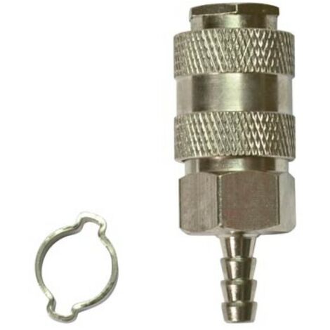 Stanley Raccord pneumatique Ø 6 x 11 mm avec embout Orion, connexion rapide pour tuyaux à air comprimé, usage atelier, garage, compresseur, corps en métal robuste (1/2)