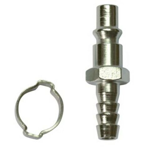 Stanley Raccord rapide 1/4 pouce avec embout Orion 9 mm, pour air comprimé, compatible compresseur tuyau et outil pneumatique, usage atelier garage installation industrielle (1/2)