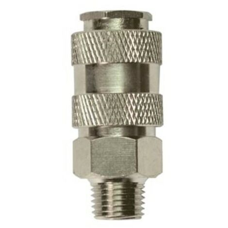 Stanley – Raccord pneumatique rapide 1/4 pouce filetage mâle – Connecteur d’air pour compresseur – Compatible avec outils pneumatiques – Conception compacte