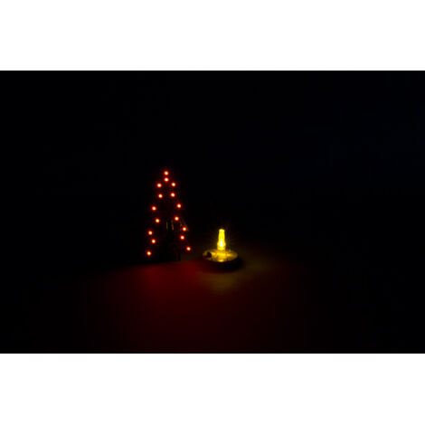 Whadda Kit de soudage, DIY, kit de démarrage, édition de Noël, bougie chauffe-plat et sapin de Noël avec LED clignotantes (1/5)
