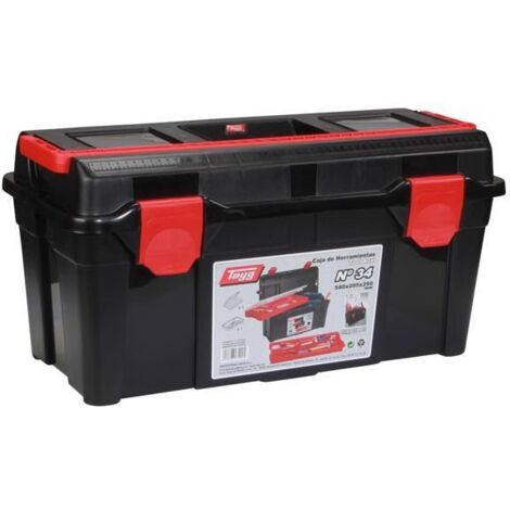 Coffre à outils 580 x 285 x 290 mm – 47,9 L – Plateau amovible et boîte de tri – Matériau polypropylène durable – Industrias Tayg (1/10)