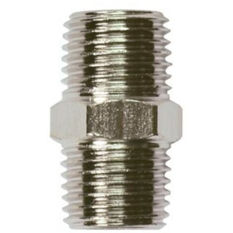Stanley Raccord 2 x 1/4 pouce mâle, compatible avec systèmes d’air comprimé, filetage standard, connexion pour filetage femelle 1/4", usage atelier ou industriel, acier (1/2)