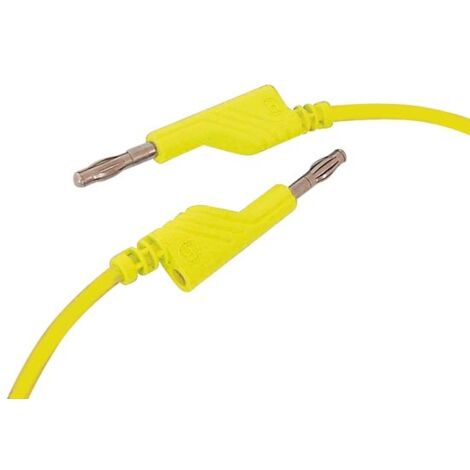 Hirschmann CORDON DE MESURE 4mm 50cm - JAUNE (MLN-SIL / 1) (1/3)