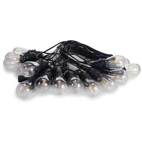 Guirlande clignotante 300 LED blanches chaudes 15m - Timer - usage  intérieur et extérieur - Câble vert
