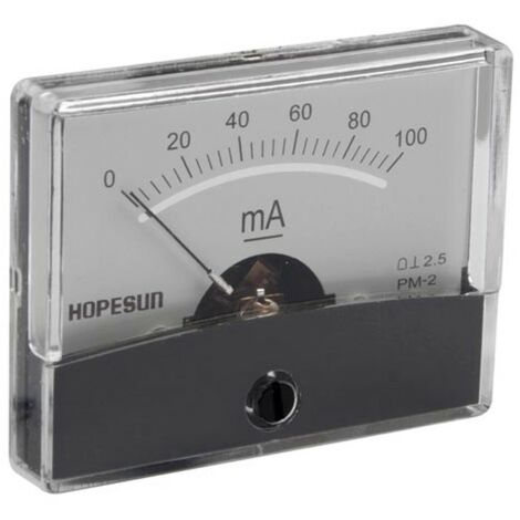 Hope Sun Ampèremètre analogique courant continu 5A, compteur de panneau avec échelle, pour installations électroniques, véhicules, alimentation électrique, projets de bricolage, armoires de commande (1/4)