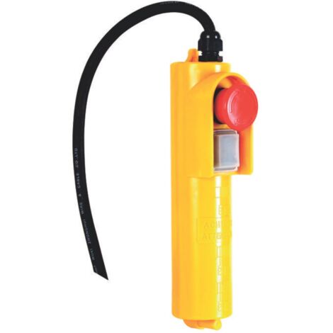 Perel – Télécommande treuil électrique 230V – Commande filaire avec câble 1,5m – Bouton d'arrêt d'urgence – Hauteur de levage jusqu'à 12m (1/5)