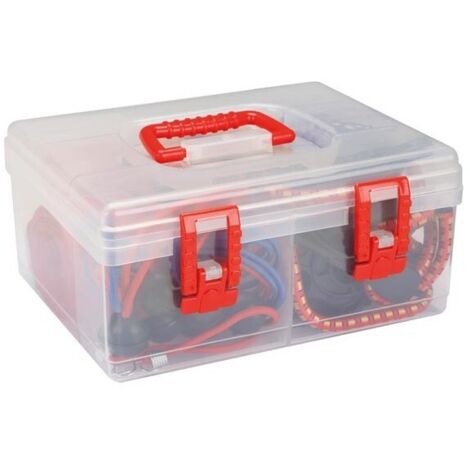 Perel – Jeu de sangles d'arrimage à cliquet et tendeurs – 18 pièces – Sangles 25 mm x 3.5 m – Tendeurs Ø 8 mm pour fixation sécurisée