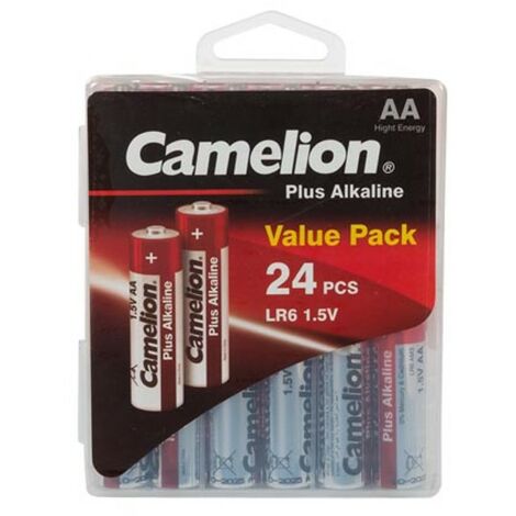 ALCALINE AA / LR6 1.5V-2800mAh (24 pcs/boite en plastique) LR6C/24B RI422 (1/2)