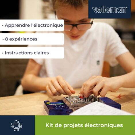 Velleman Kit de projets électroniques - 8 expériences - LED & musique
