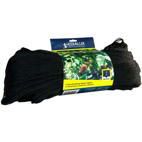 Edialux Filet anti-oiseaux idéal pour protéger les fraises, les légumes, les fruits et les fleurs, résistant aux intempéries et facile à monter, maillage de 22 mm, 10 x 10 m, 100 m² (1/5)