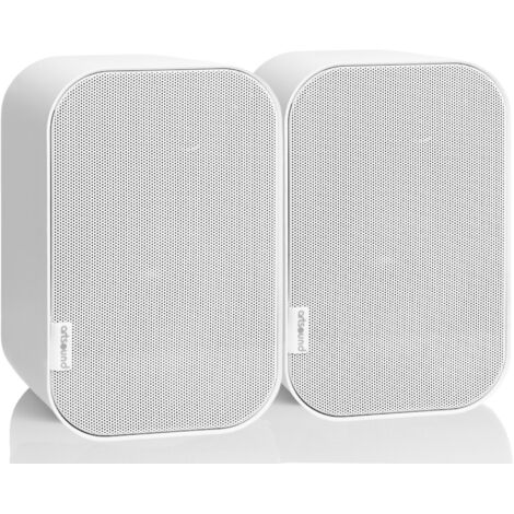 Artsound UNI40, Ensemble de 2 enceintes passives, enceinte HiFi 2 voies, 20-100 watts, support mural avec articulation à rotule, convient pour les grands espaces tels que cuisine, café, magasin,