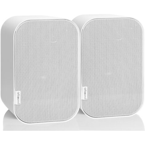 Artsound UNI20, Ensemble de 2 enceintes passives, enceinte HiFi 2 voies, 10-40 watts, support mural avec articulation à rotule, convient pour des espaces jusqu'à 20 m² tels que couloir, cuisine,
